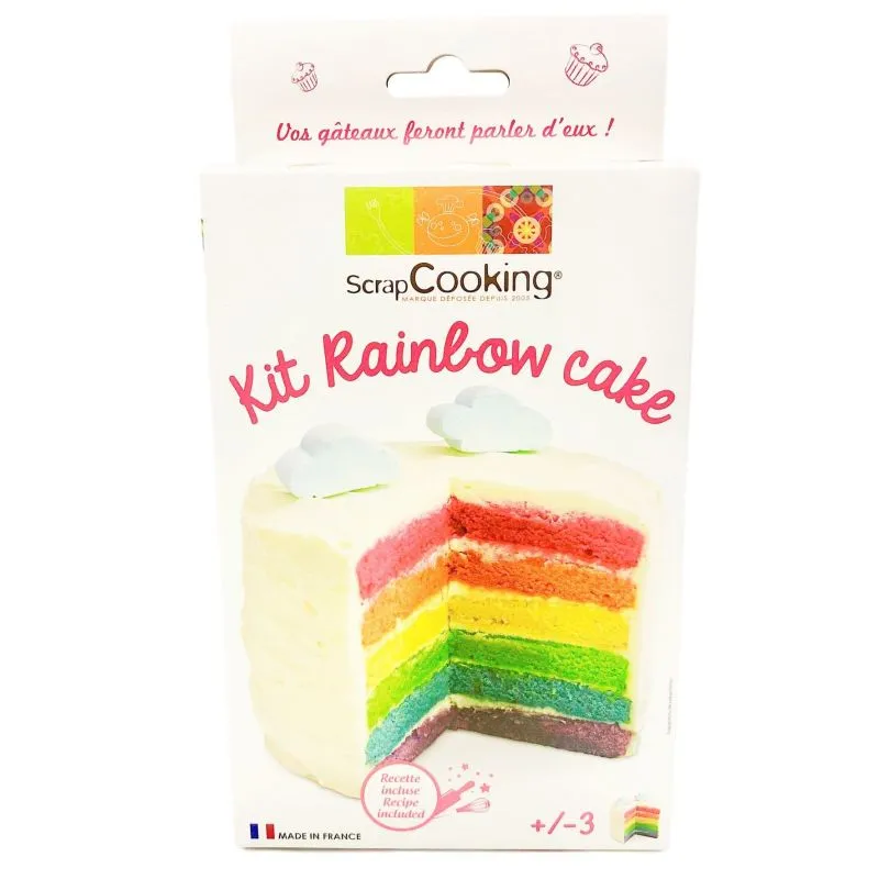 Coffret gâteau arc en ciel | Scrapcooking