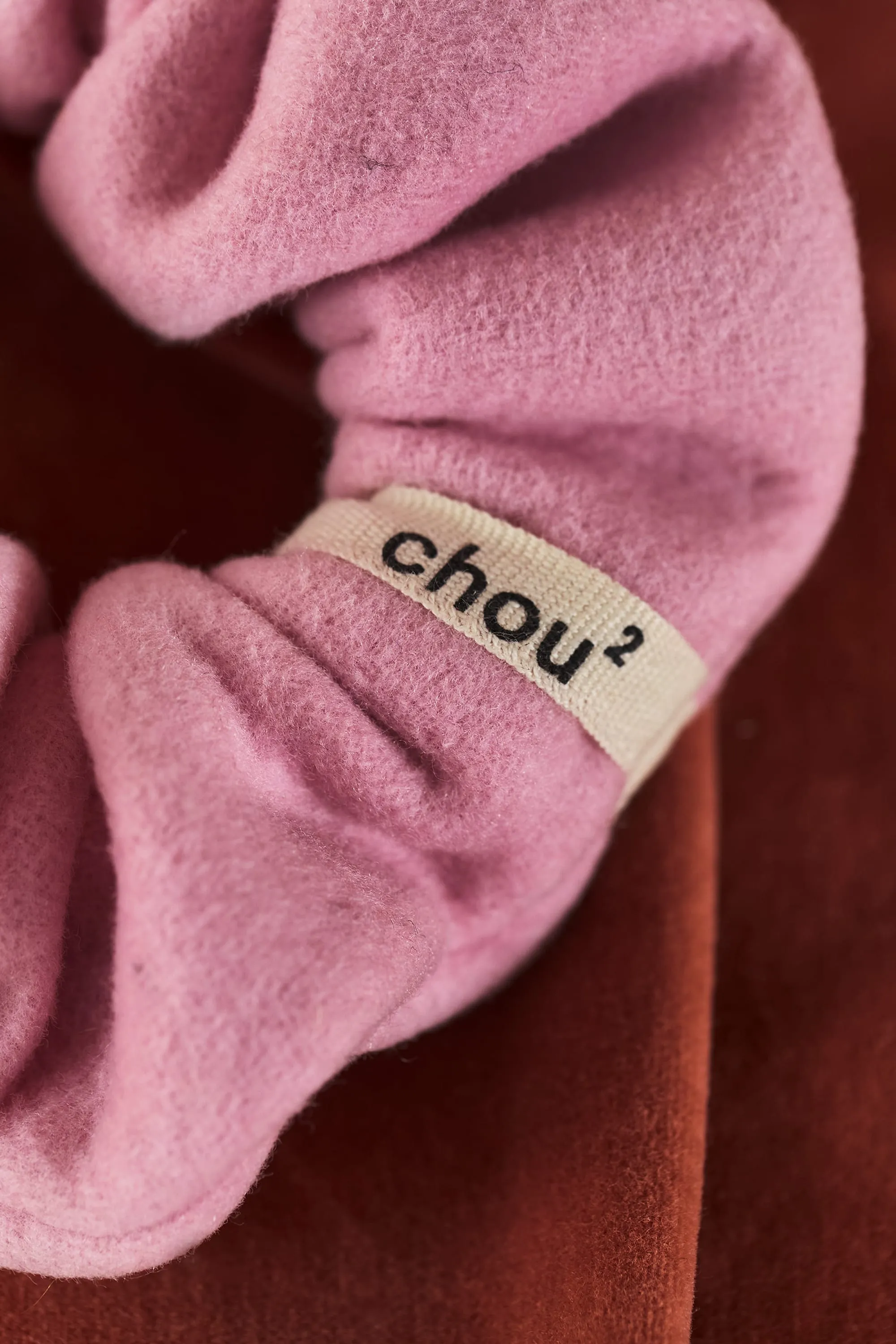 Grand chouchou en laine rose WOOL | Maison 123