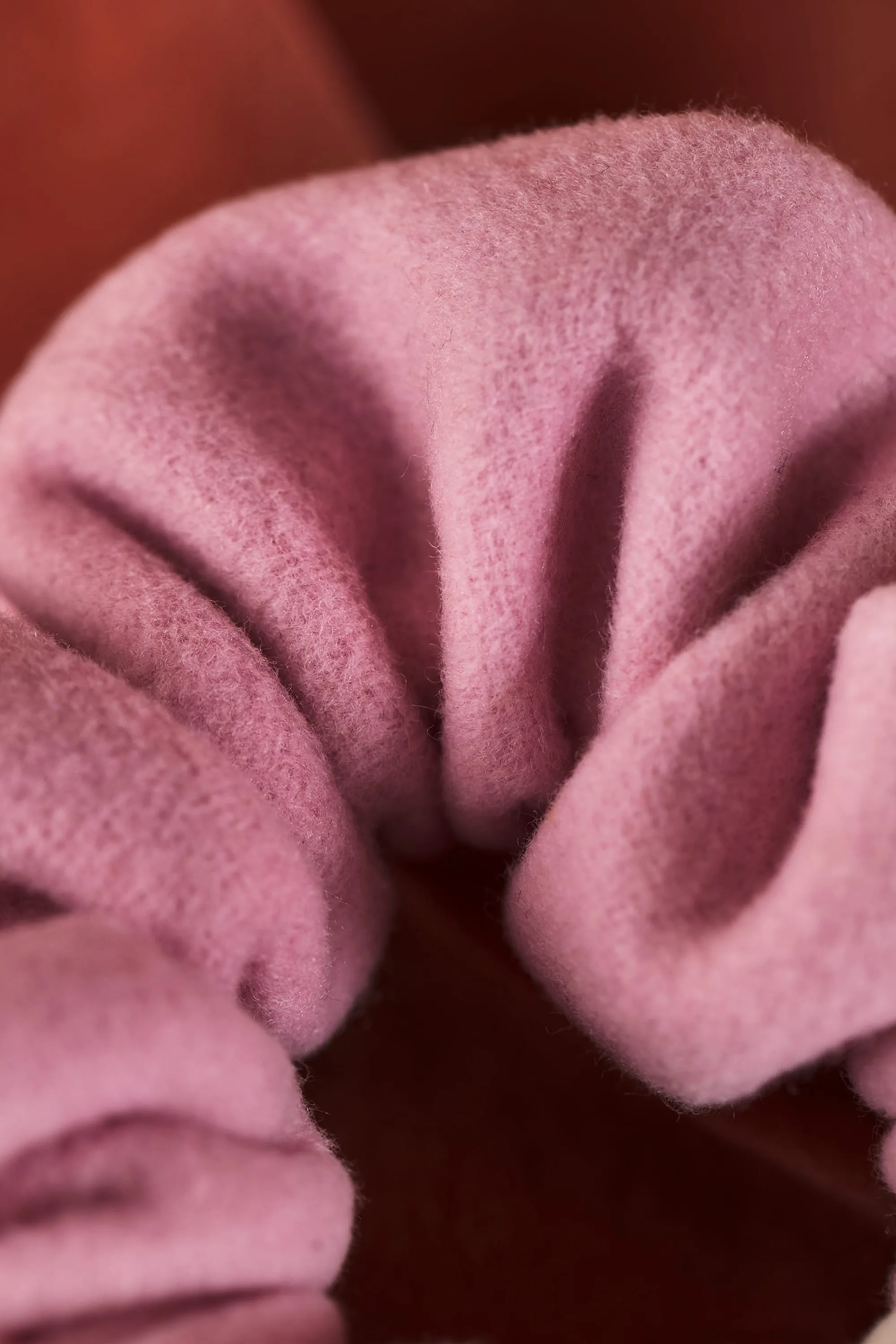 Grand chouchou en laine rose WOOL | Maison 123