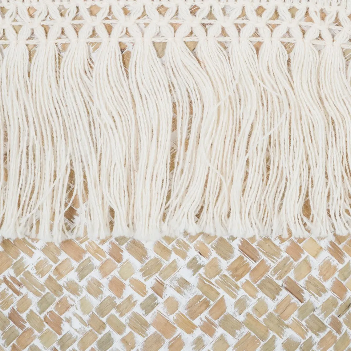 Panier Roseau Frange Été | 3 Suisses